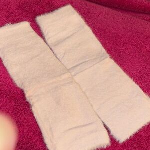 NEW Velvet Arm Warmers Long Fingerless Gloves. Wrist Warmers with Thumb Holes